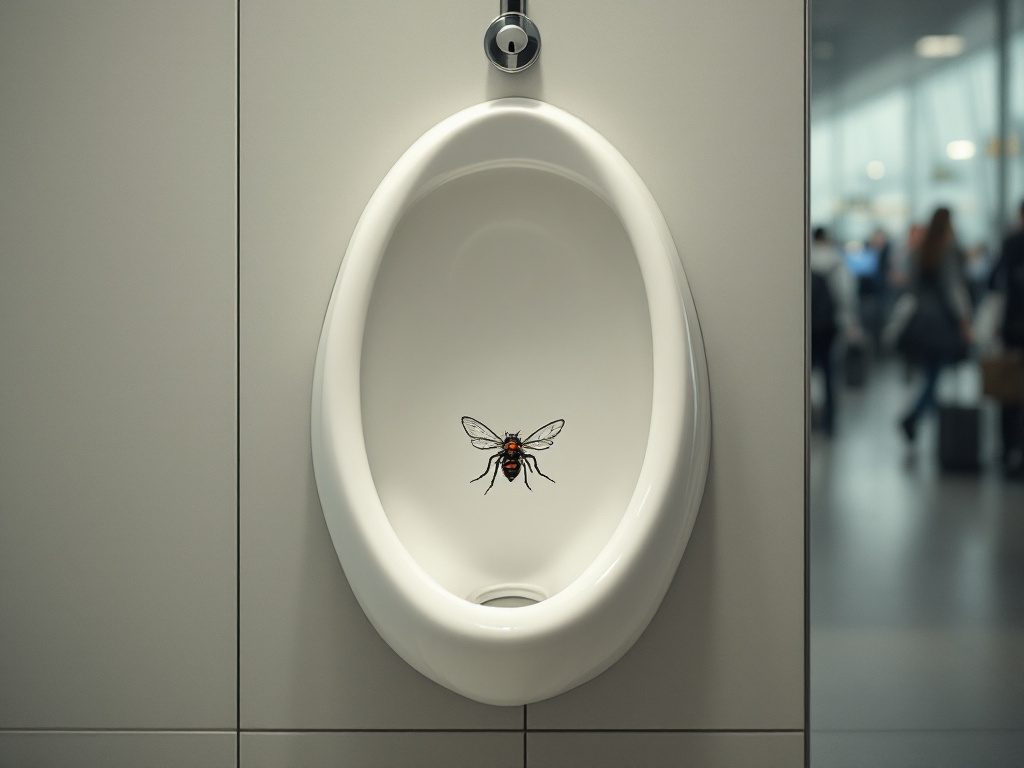 Have You Seen a Fly Painted in Airport Urinals? There's Real Science Behind It